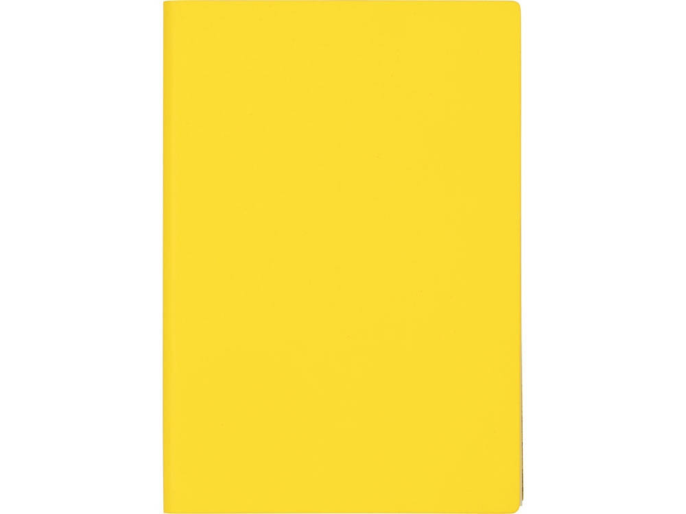 Бизнес-блокнот C1 софт-тач, гибкая обложка, 128 листов, желтый-1