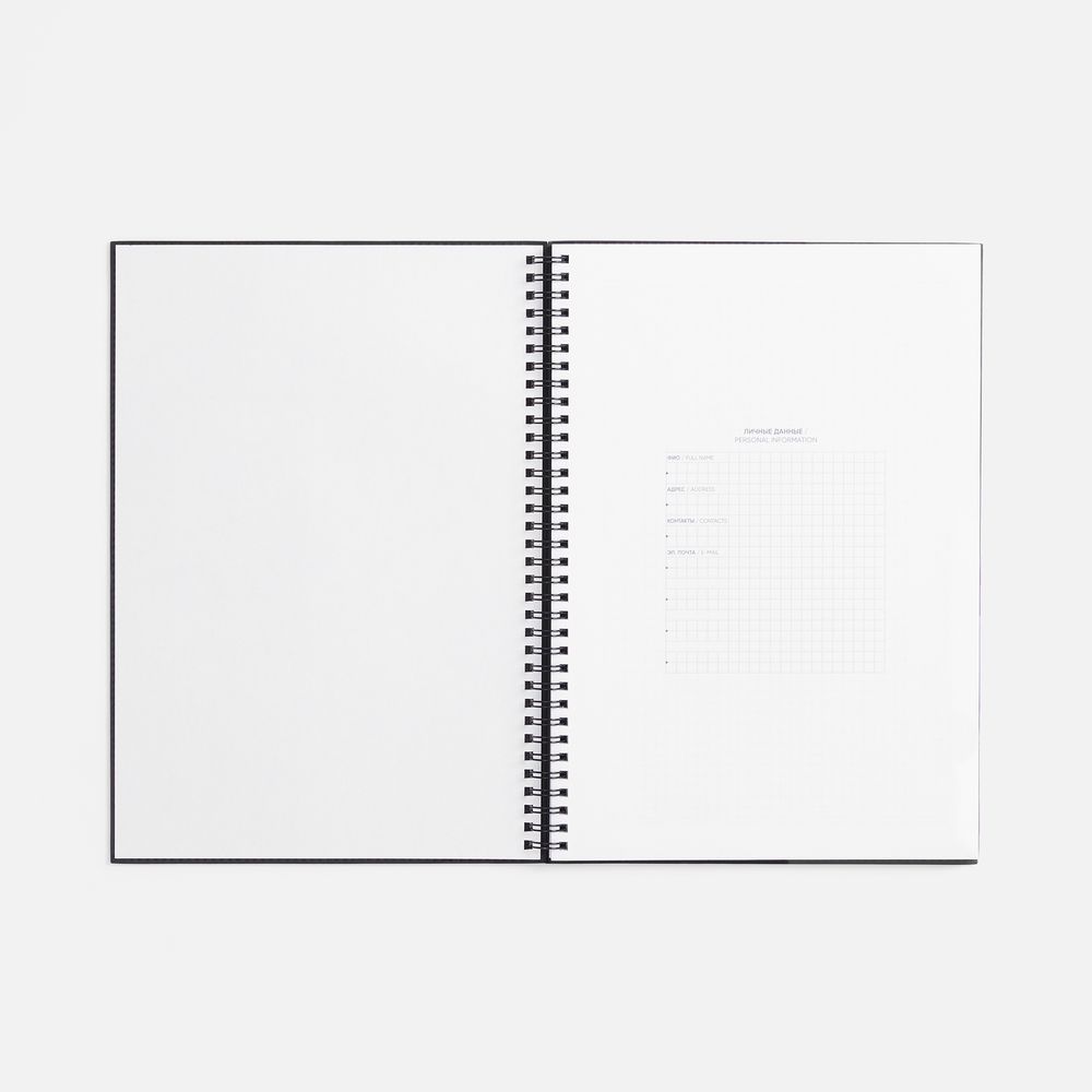 Ежедневник Notera Maxi, недатированный, черный-4