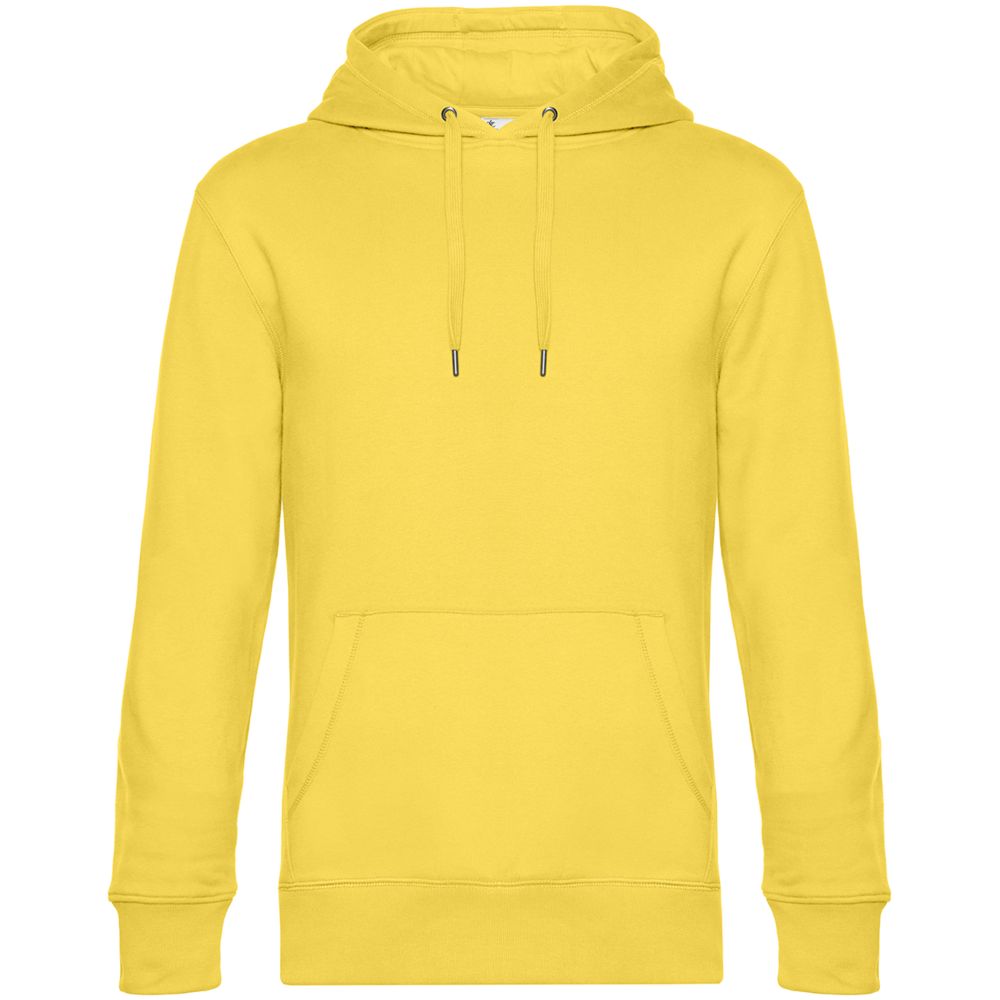 Толстовка с капюшоном унисекс King, желтая-1