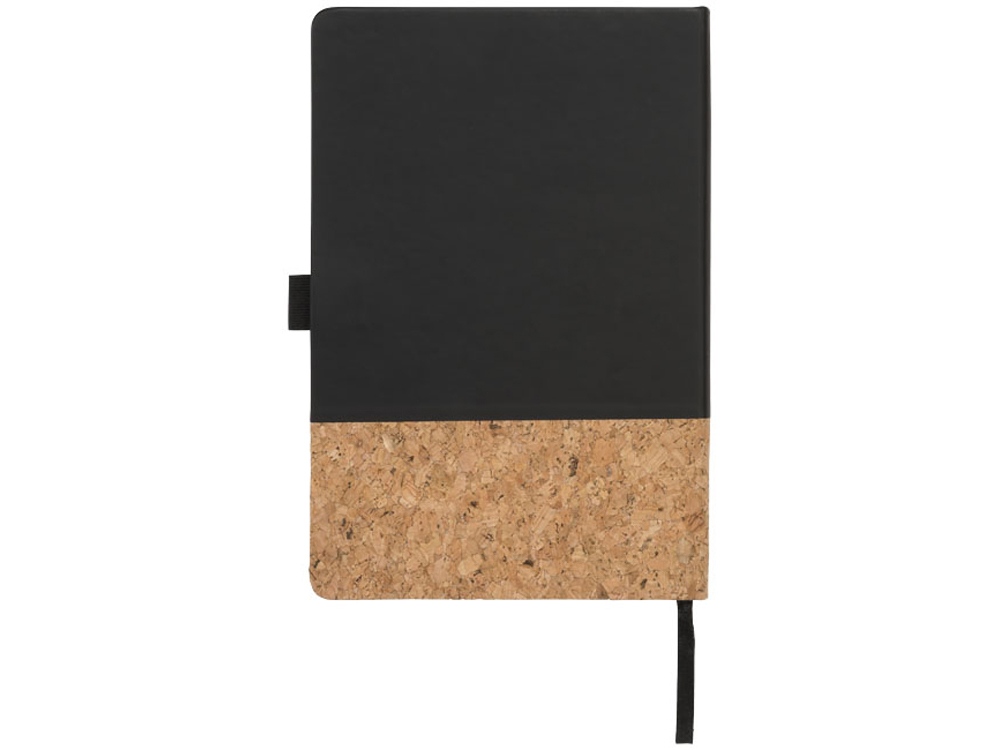 Блокнот Evora формата A5 из пробки и термополиуретана, черный-2