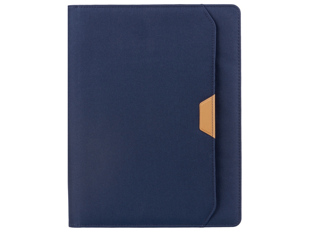 Портфолио А4 из RPET на молнии Harvey, 40 л FSC бумаги, синий-8