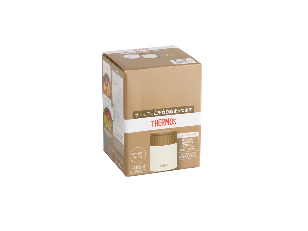 Термос из нерж. стали для еды тм THERMOS JBQ-400-MLK 0.4L, белый-3