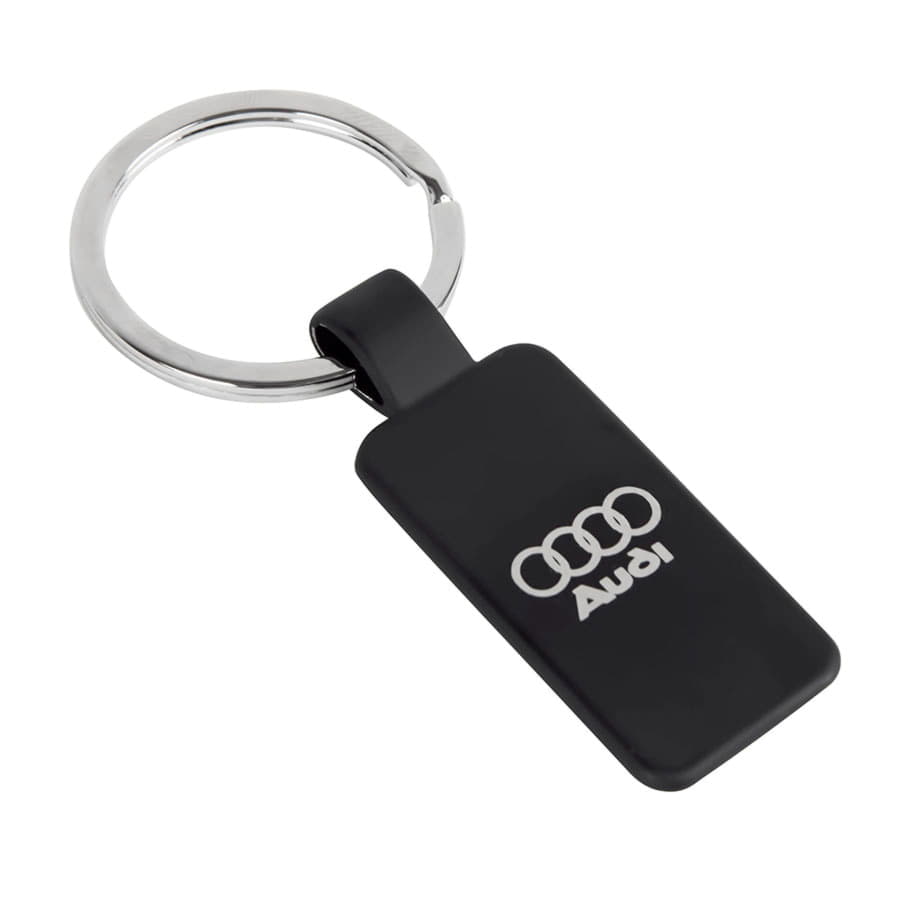 Брелок "MIRROR TAG", 2,2х4,1 см, металл, черный-1