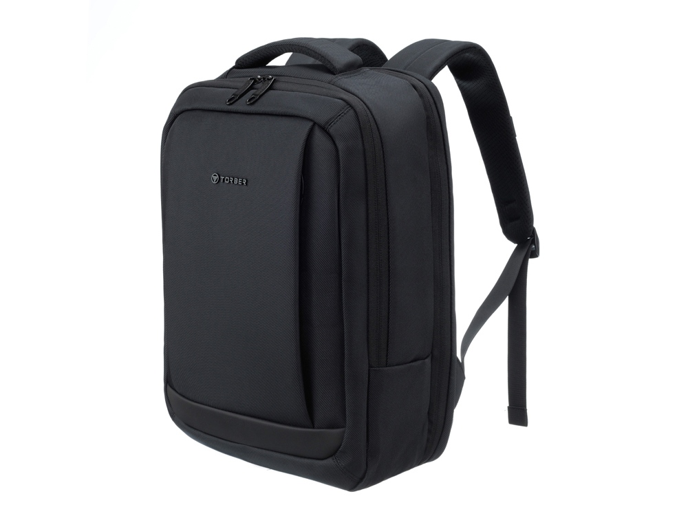 Рюкзак TORBER ВОЯЖ c отделением для ноутбука 17'', черный, полиэстер 900D, 31х17х44 см, 18 л-1