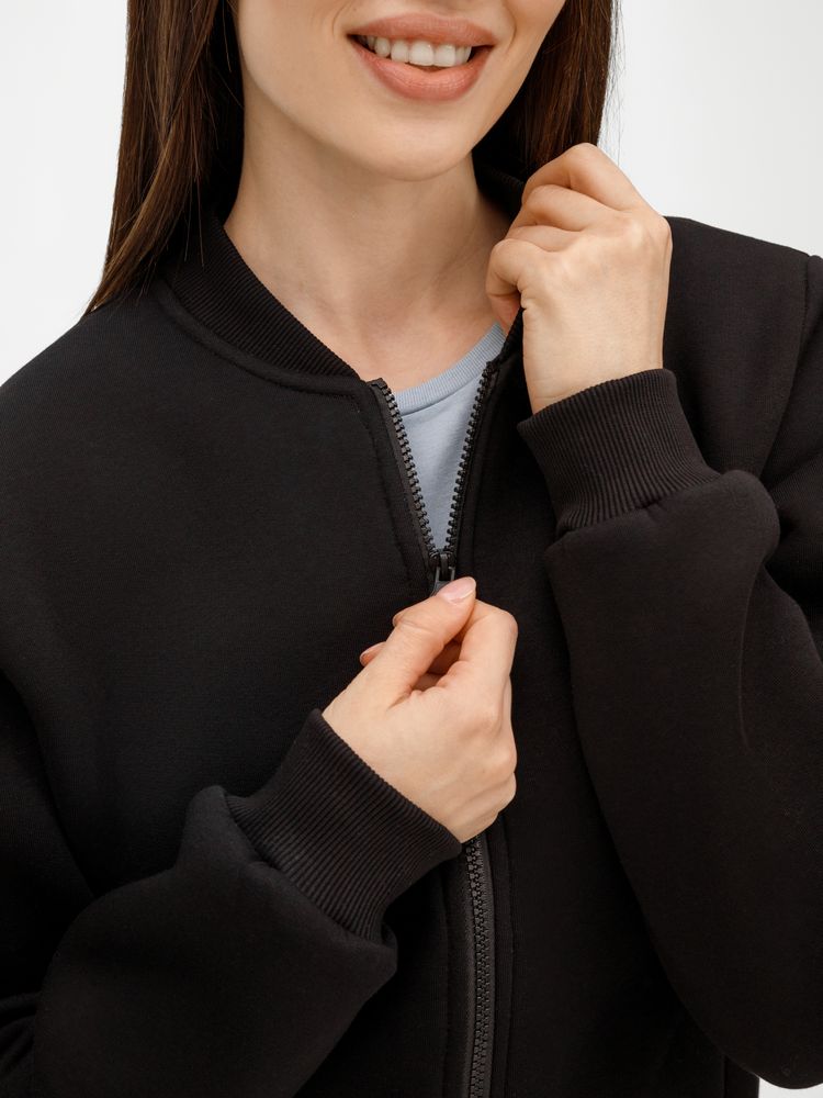 Бомбер унисекс Estado, черный-5