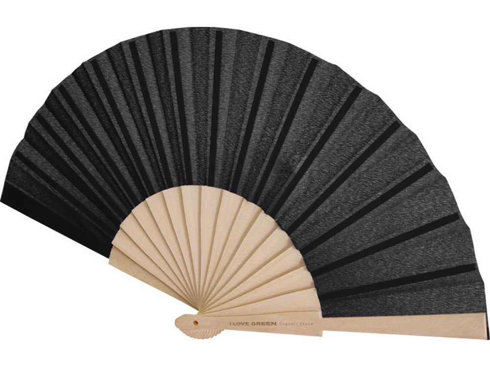Manuela веер - сплошной черный-3