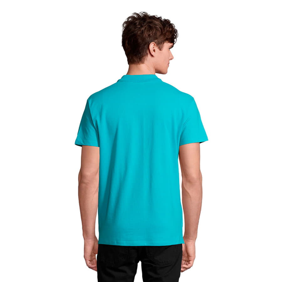 Рубашка поло мужская SPRING II 210, бирюзовый-2