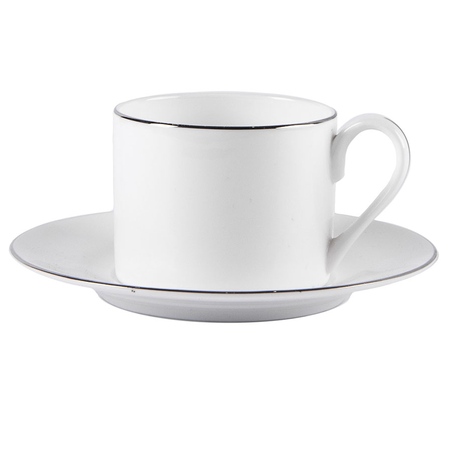 Чайная пара PLATINUM в подарочной упаковке, белый-0