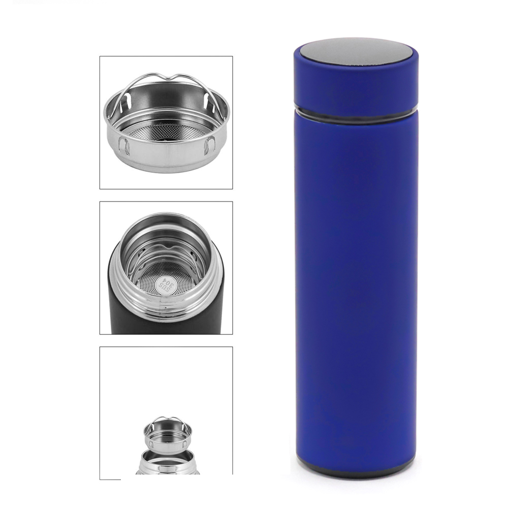 Термос Indy софт-тач, Синий-1