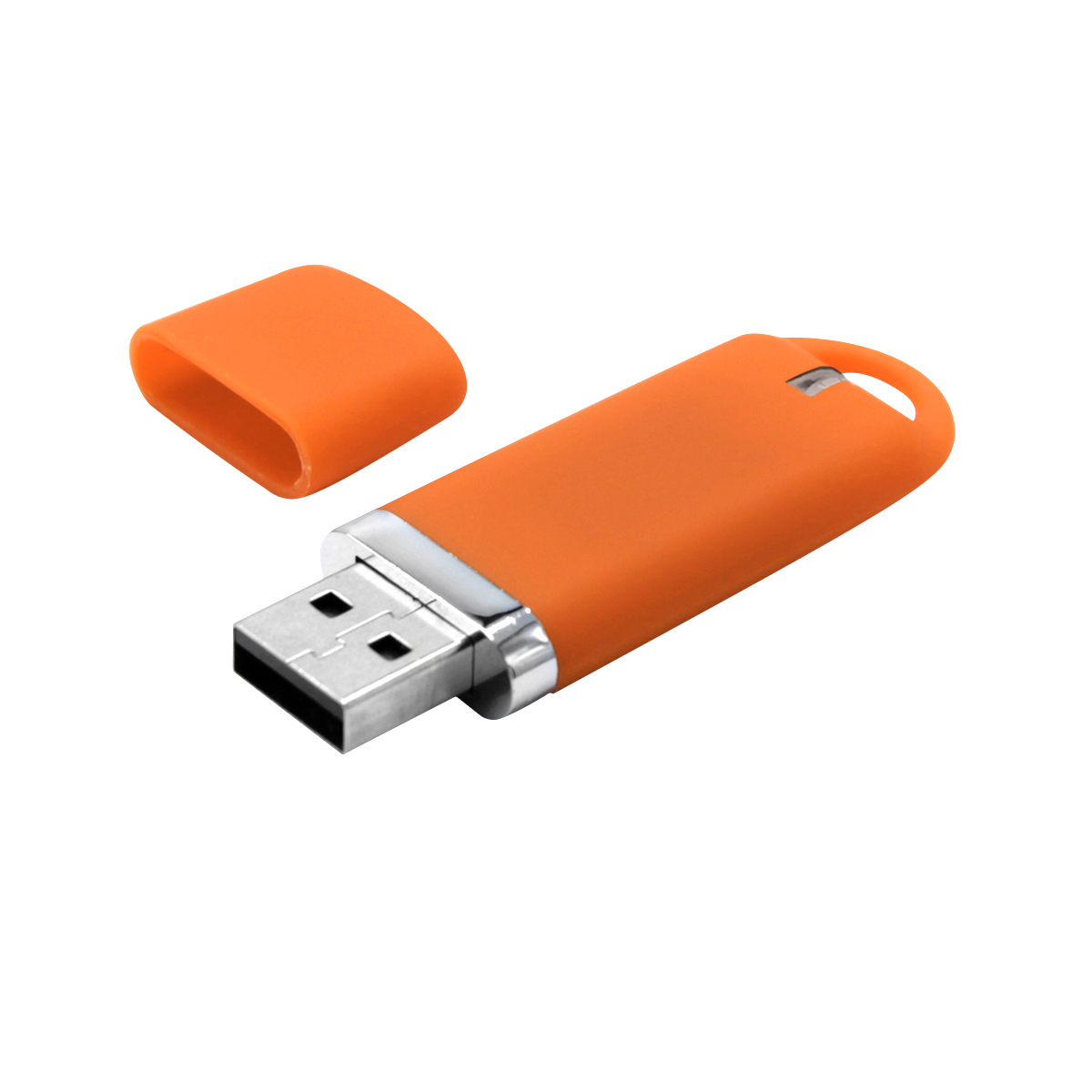 Флешка Shape с покрытием Софт Тач 16 GB, Оранжевый-1