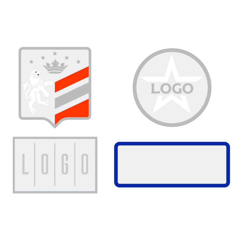 Шеврон из габардина Gabo M, белый-1