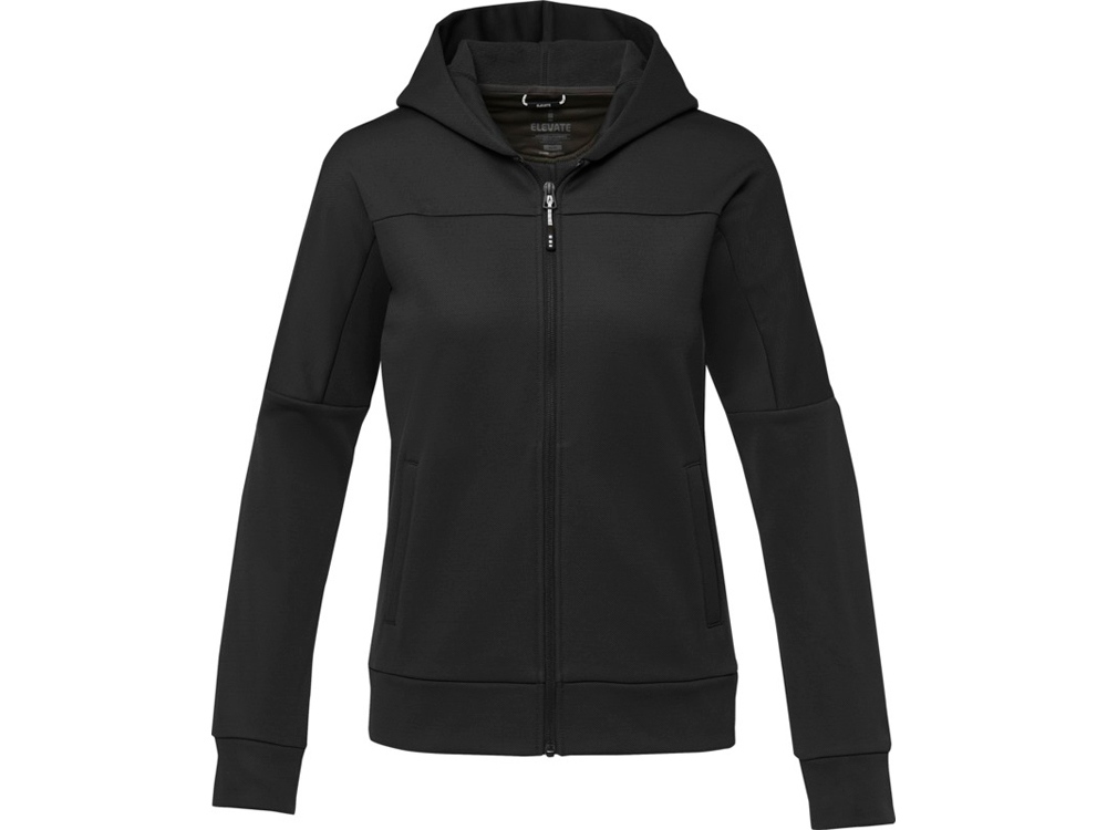 Женская спортивная трикотажная куртка Nubia на молнии, черный-1