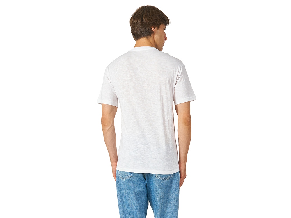 Футболка из джерси с протяжками Portofino унисекс, белый-4