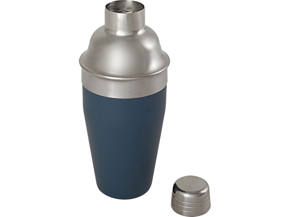 Шейкер для коктейлей Gaudie из переработанной нержавеющей стали, синий ледяной-0
