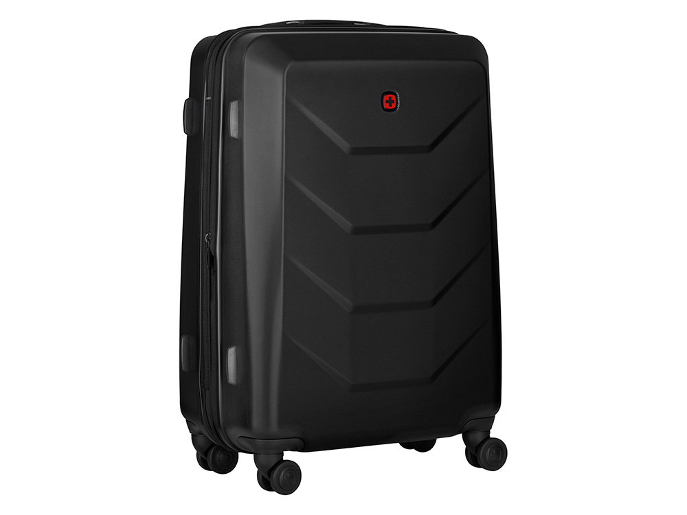 Чемодан WENGER Prymo, чёрный, средний, 45х65х26 см, 59 л, ABS+PC-2