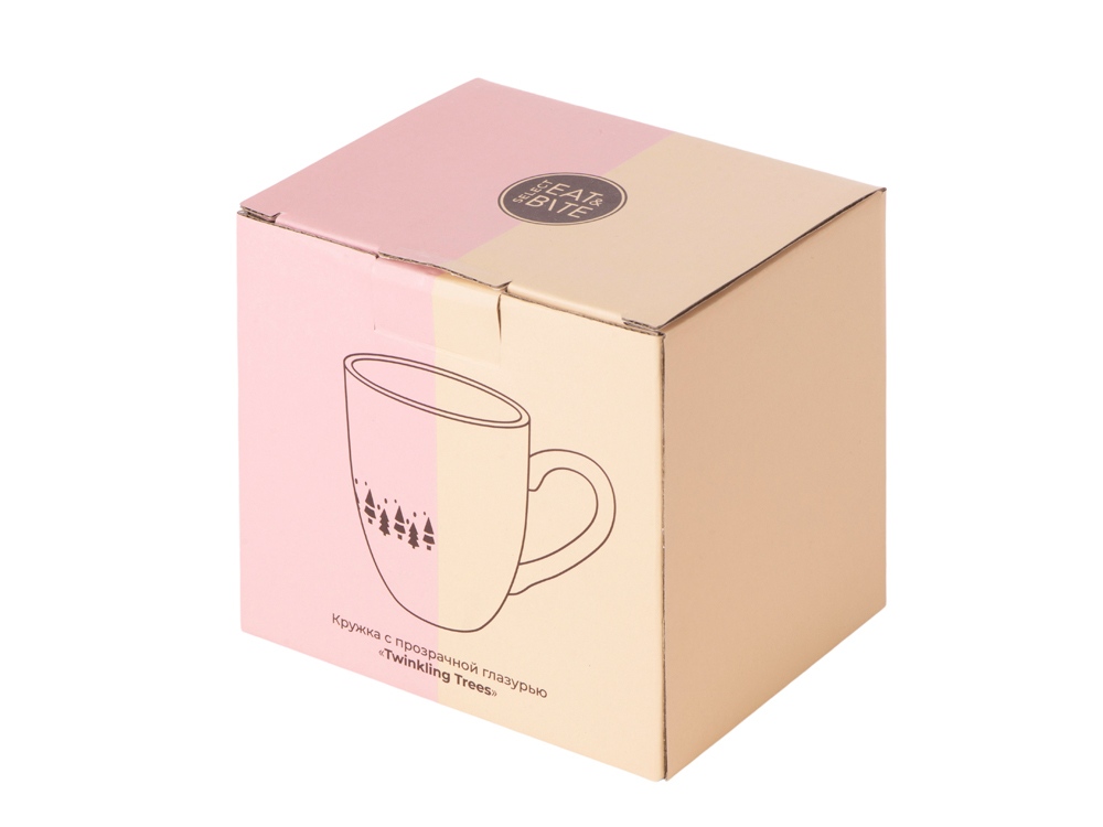 Кружка c прозрачной глазурью Twinkling Trees-10