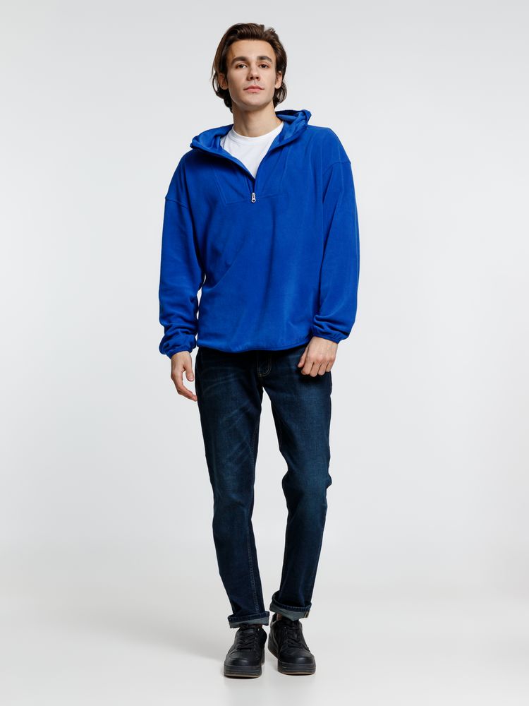 Анорак флисовый унисекс Fliska, ярко-синий-5