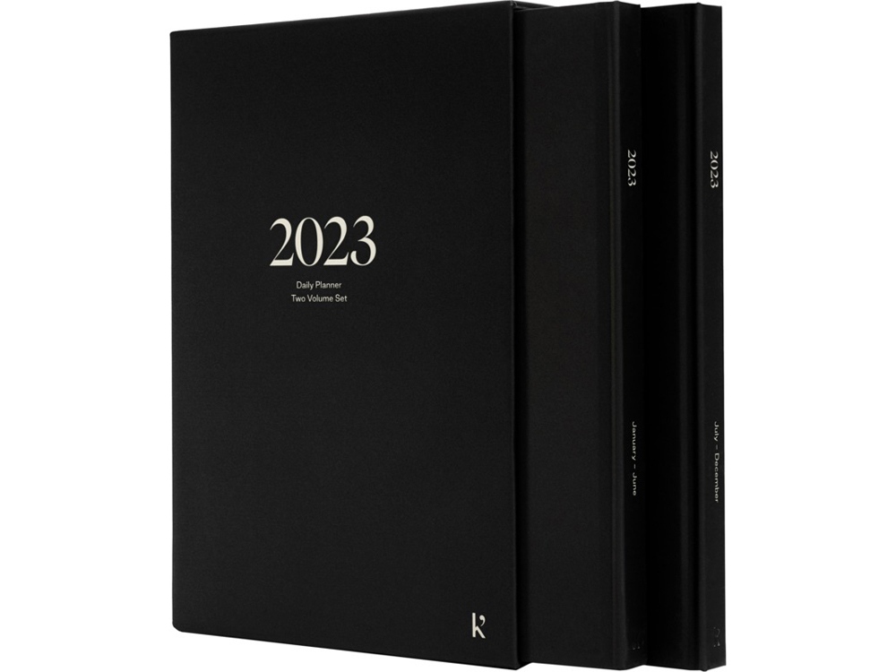 Ежедневник в твердом переплете формата A5 Karst, черный-1