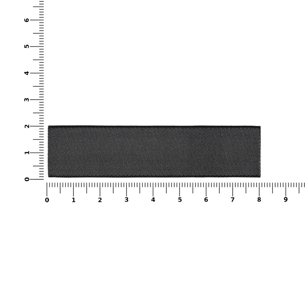 Лейбл тканевый Epsilon, S, темно-серый-3