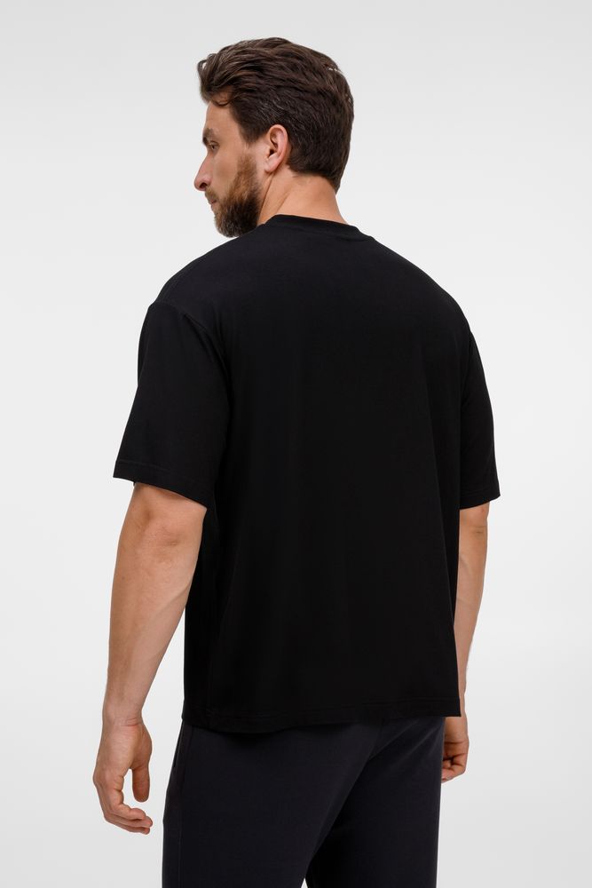 Футболка оверсайз унисекс Lavinia, черная-5