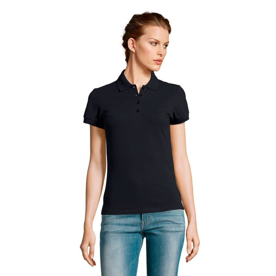 Рубашка поло женская PEOPLE 210, темно-синий-1