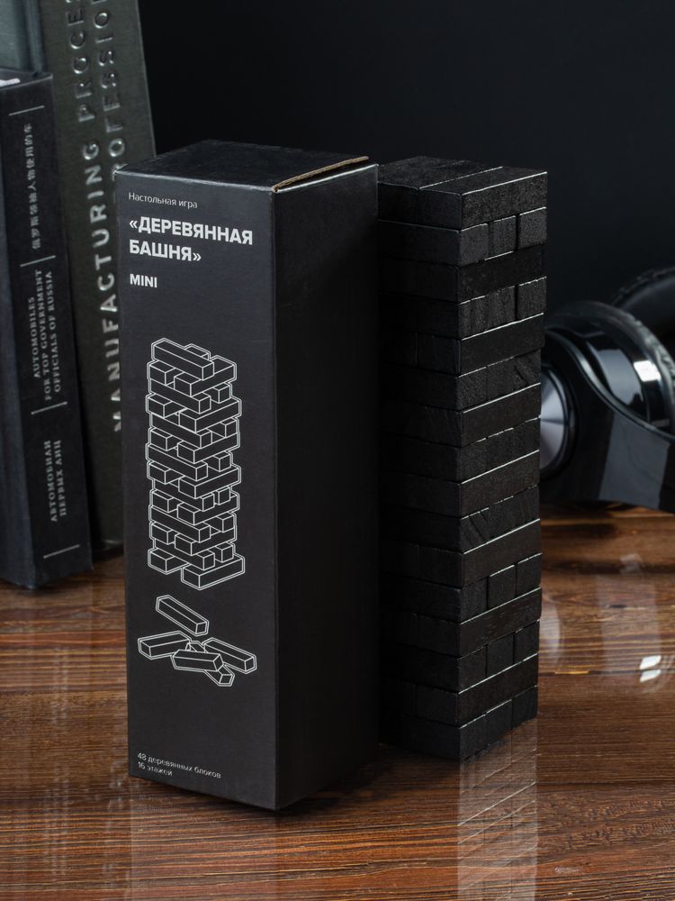Игра «Деревянная башня мини», черная-3