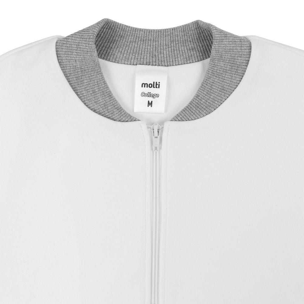 Бомбер College, молочно-белый-2