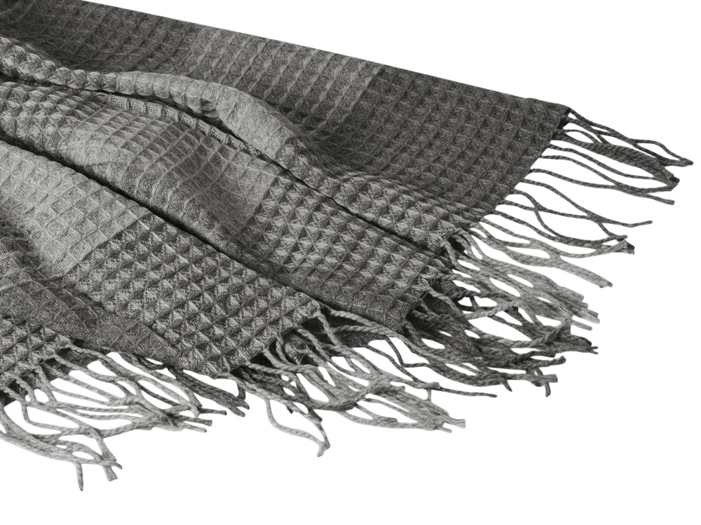 Плед акриловый Gaufre, серый-3