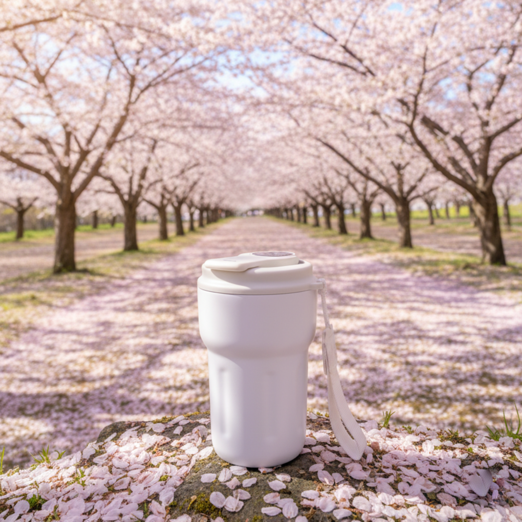 Термокружка Clive с дисплеем, Белый-2