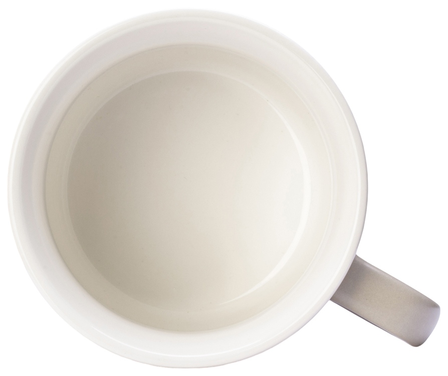 Матовая кружка Nancy 360 мл цветная снаружи, белая внутри, бежевый-4