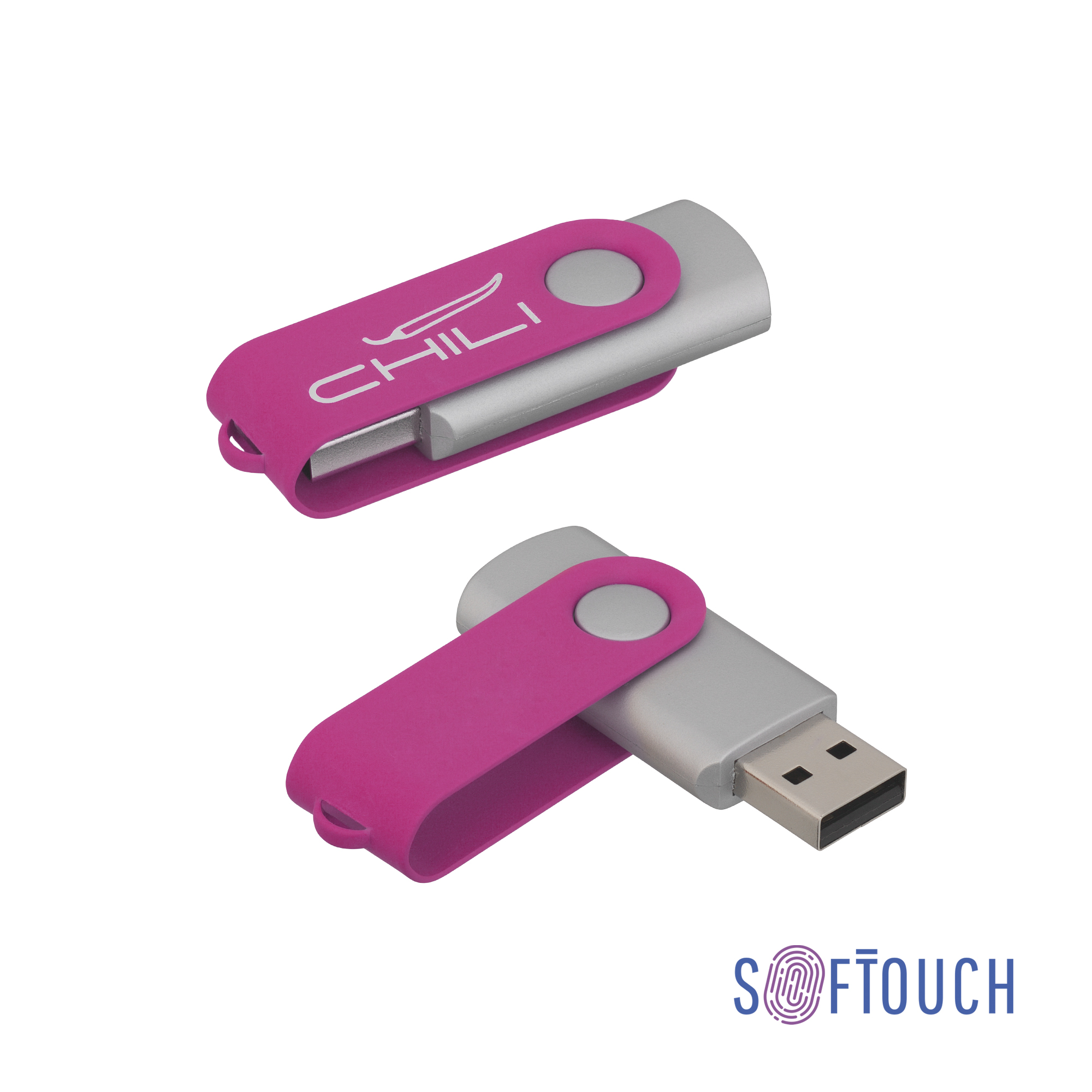 Флеш-карта "Vostok", объем памяти 16GB, покрытие soft touch#-0