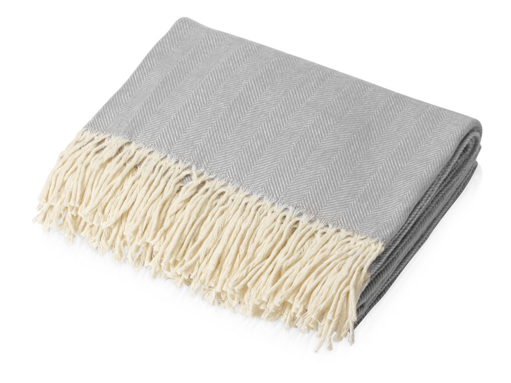 Подарочный набор с пледом, френчпрессом, чаем и вареньем, серый-4