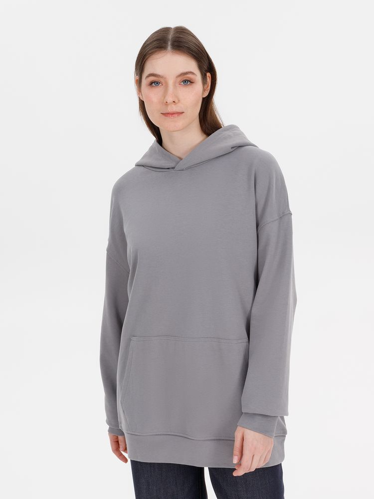 Худи оверсайз унисекс Outshine, серое-2