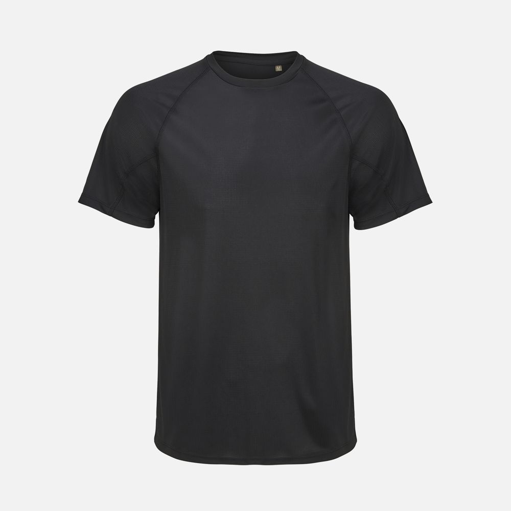 Футболка спортивная унисекс Vortex, черная-1