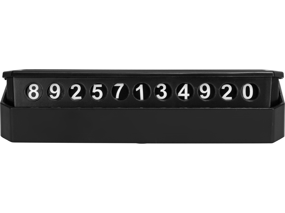 Табличка Tempark с номером телефона для временной парковки, черный-6