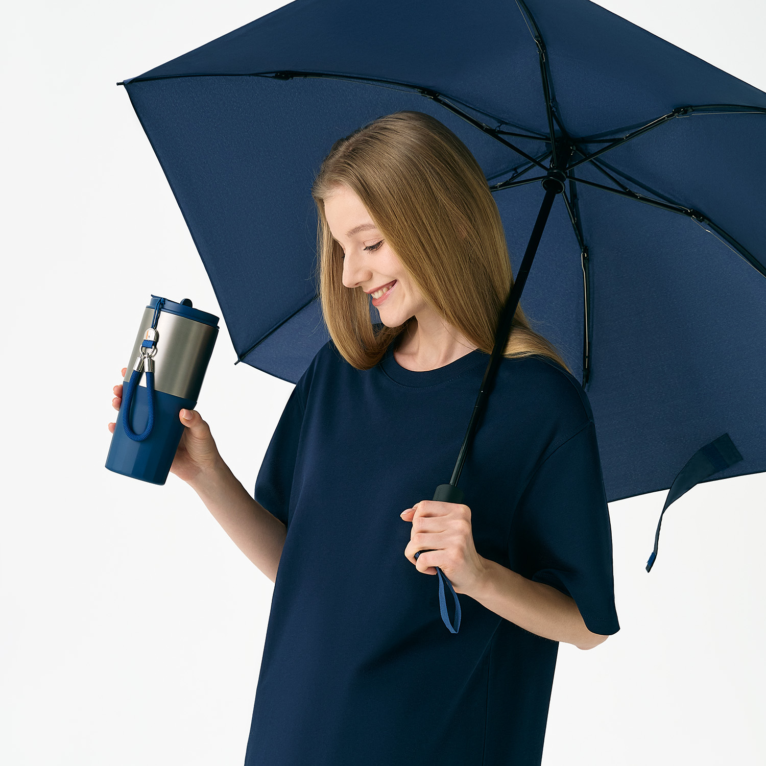 Термокружка вакуумная Авеню (Avenue), синяя-12