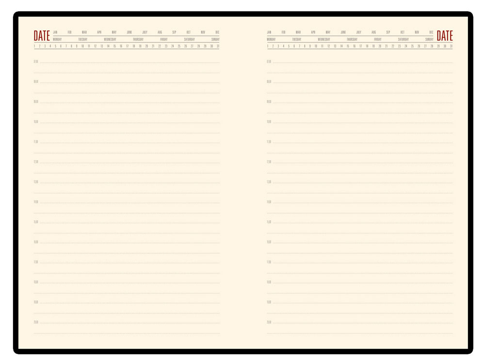 Ежедневник недатированный  А5 LONDON серый-4