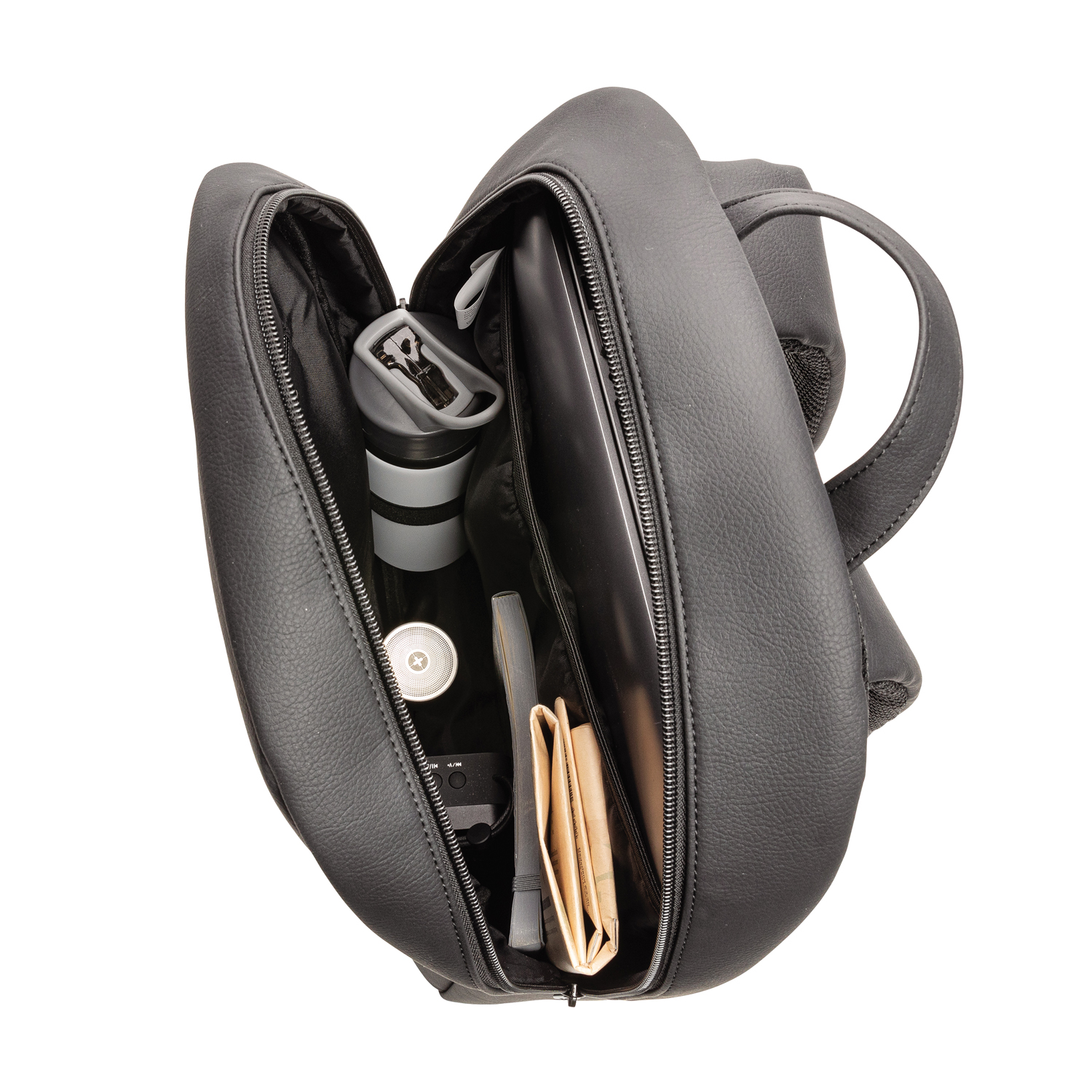 Рюкзак для ноутбука Swiss Peak Deluxe из экокожи (без ПВХ)-10