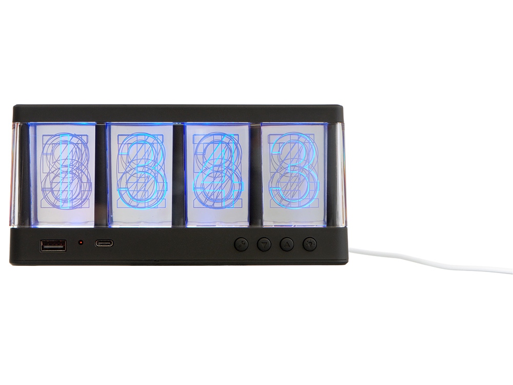 Часы с беспроводной зарядкой Cyber, 10 Вт-2