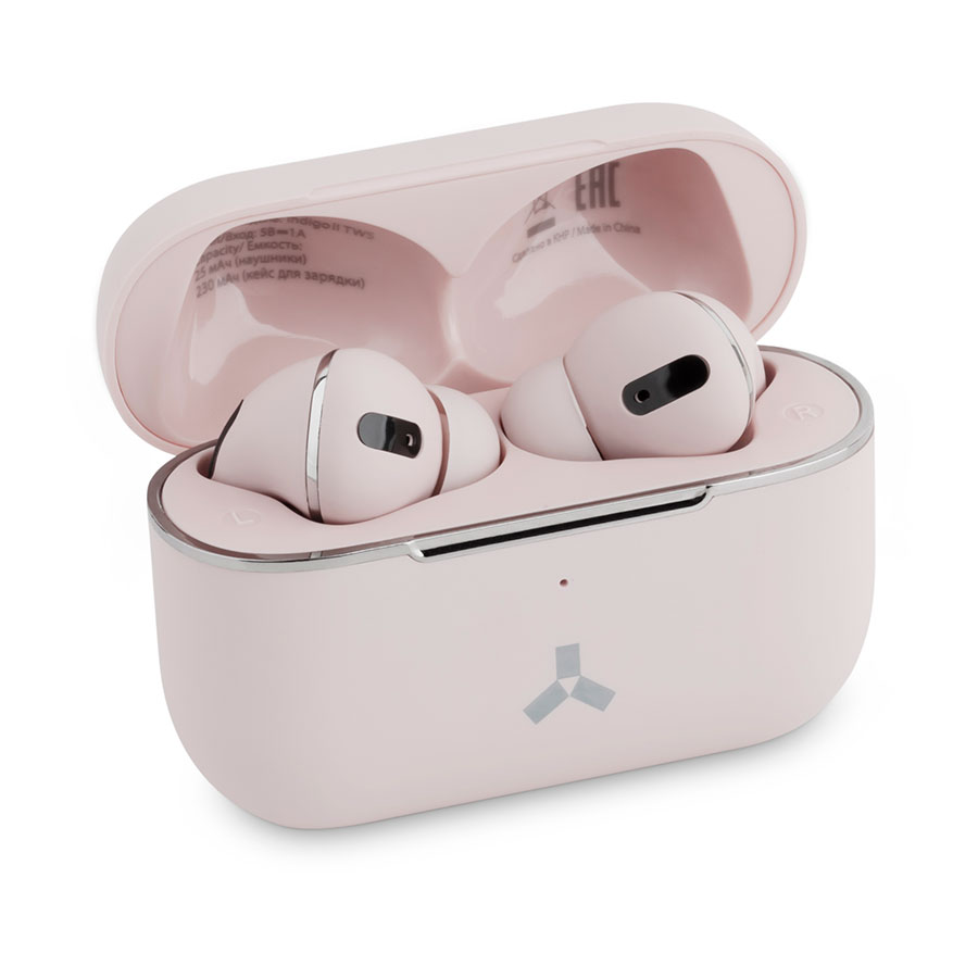 Беспроводные наушники Accesstyle Indigo TWS Pink, розовый-0