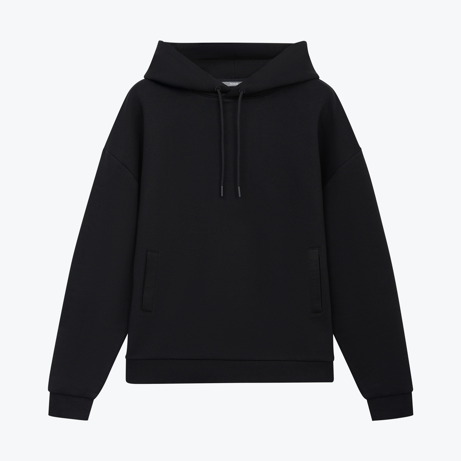 Худи релакс унисекс Баланс (Balance), с начесом, черный-0