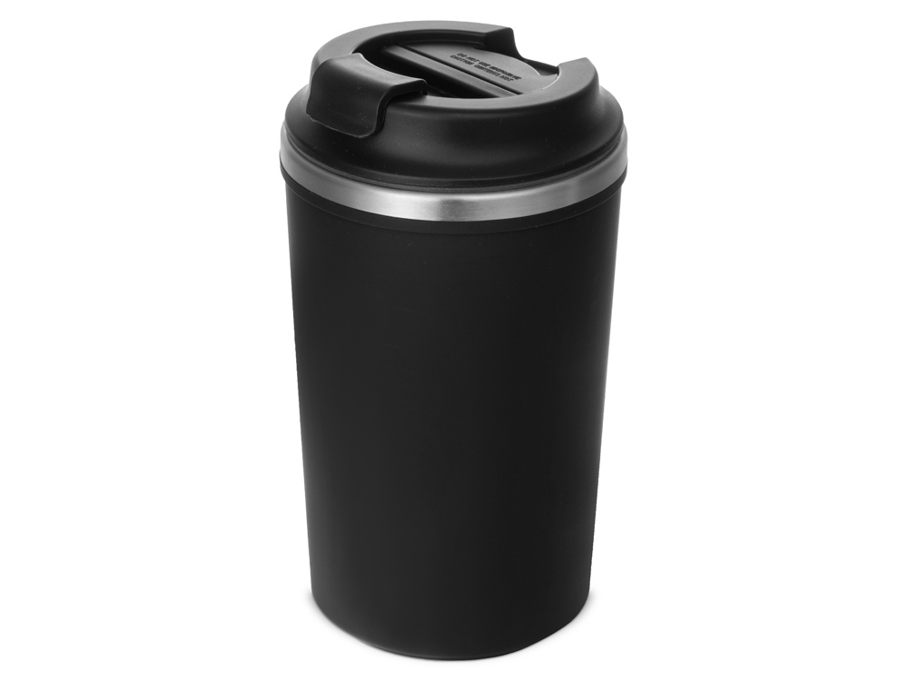 Герметичная термокружка на присоске Kick, 350 мл, черный-1