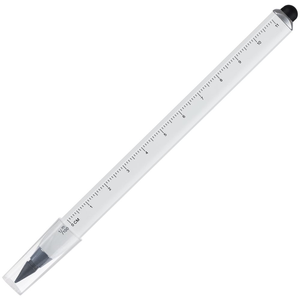 Вечный карандаш Tricore со стилусом, белый-2