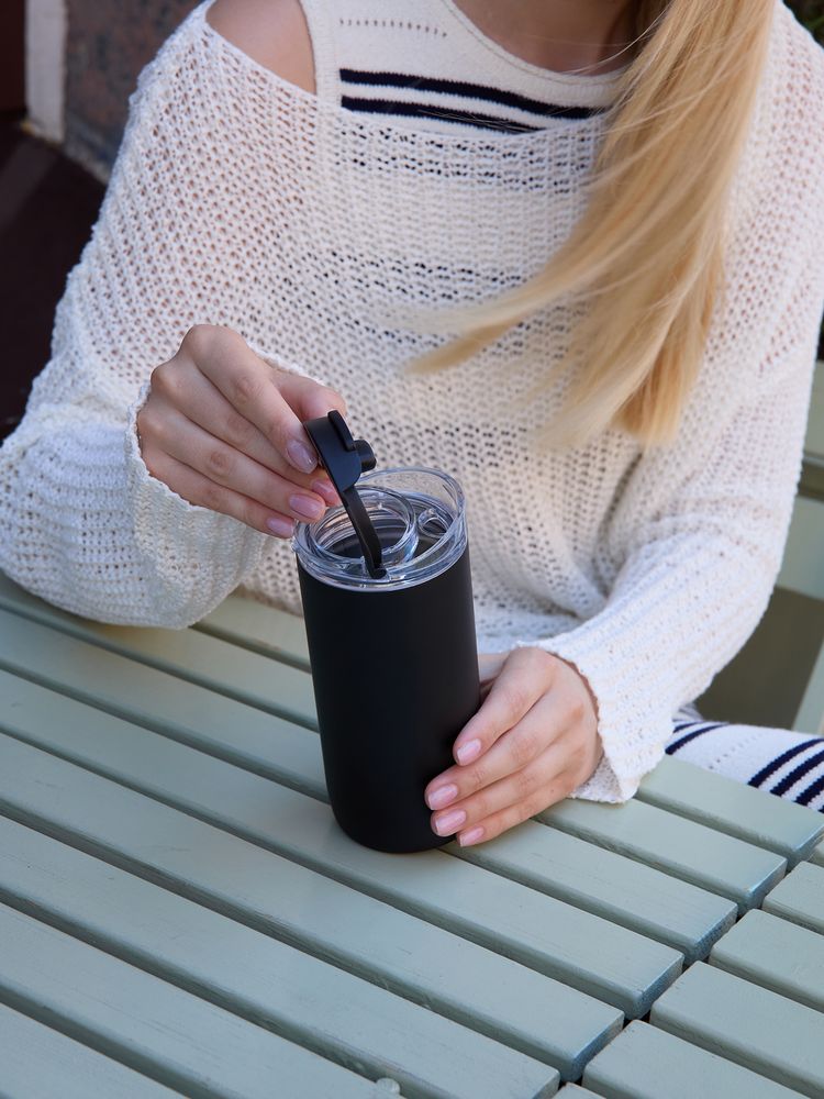 Термостакан Voima, черный-3