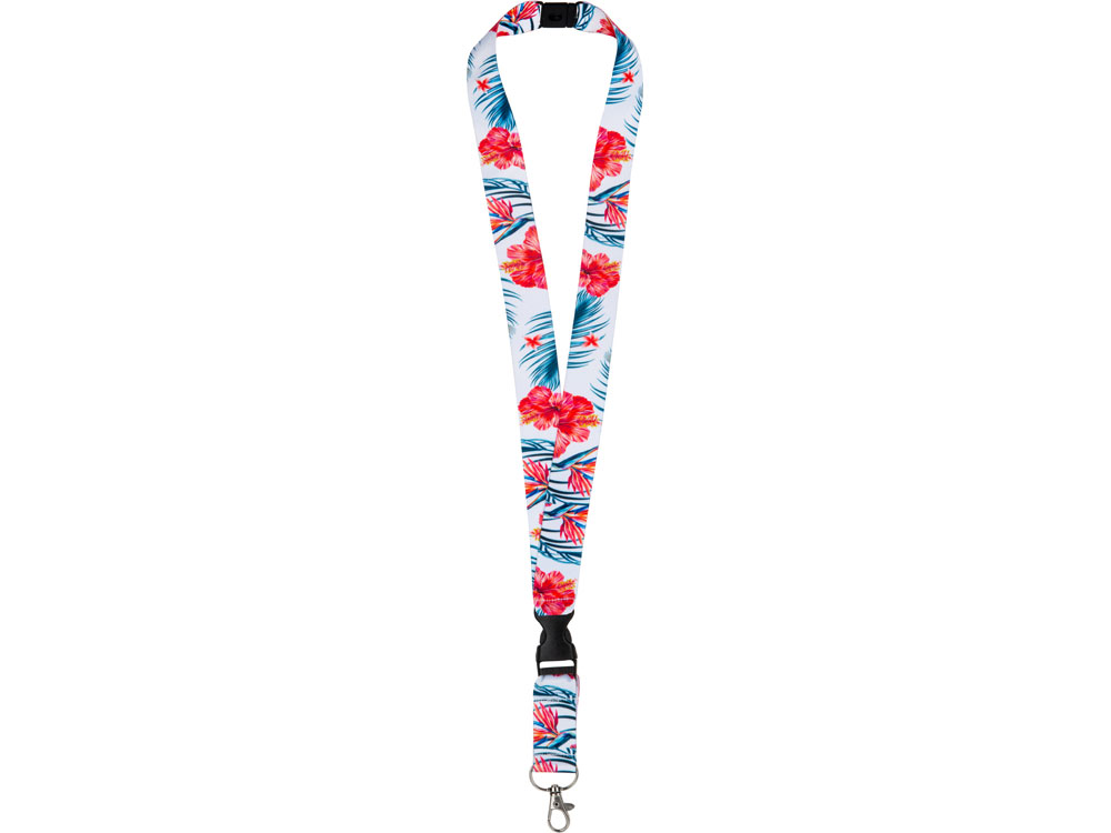 Ланъярд 2,5 см с карабином, межуровневым замком и замком обрыва-1