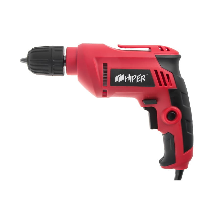 Дрель безударная HIPER HED500A, в коробке, 500Вт, красный-1