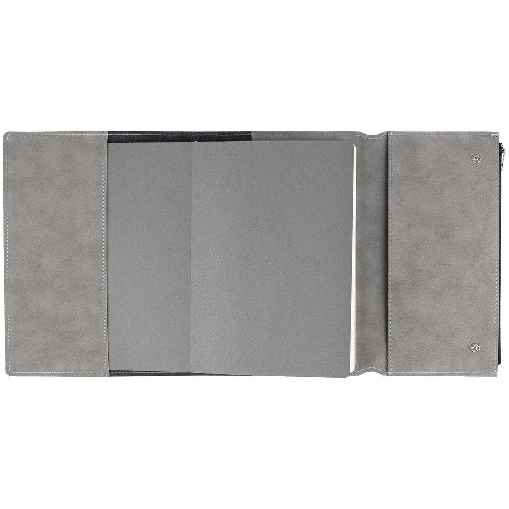 Ежедневник Grace на заказ, недатированный, серый-3