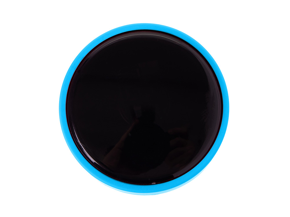 Термос FAMILY MARK LED, soft touch (Голубой)-7