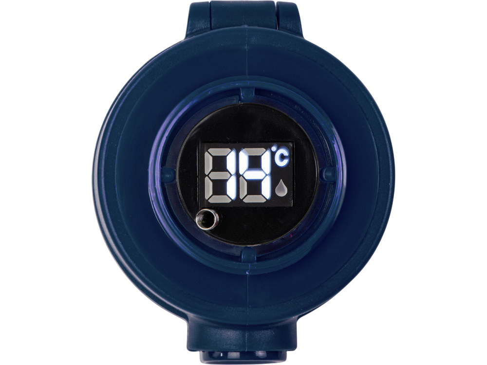 Вакуумная термокружка Waterline с медной изоляцией Bravo, 400 мл, тубус, темно-синий-5