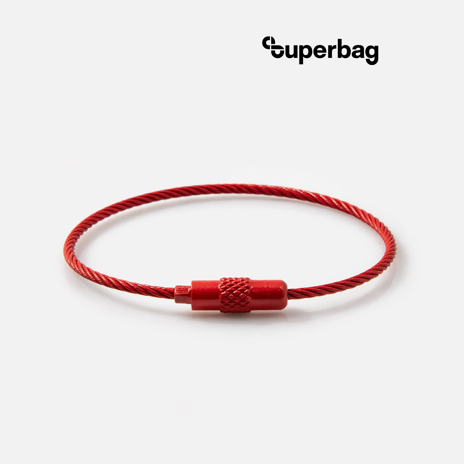 Тросик-кольцо Ring для обвеса, L=15см (красный)-0